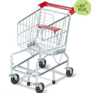 Melissa & Doug Shopping Cart Toy | Metal Grocery Wagon EUC, Barely Used